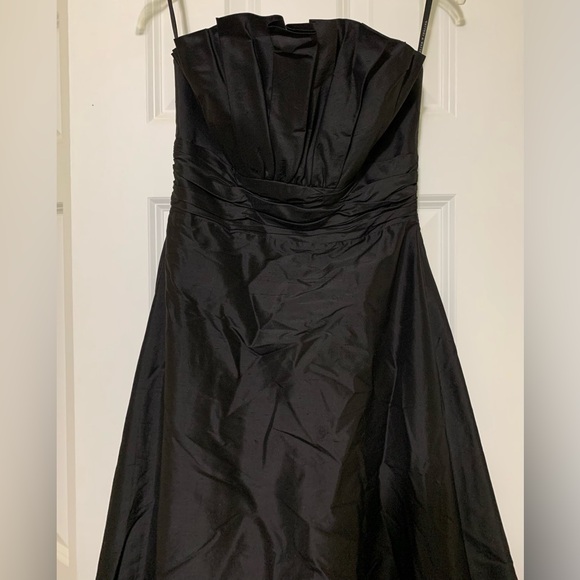 Vintage Silk Size 0/2 WATTERS&W Shantung Taffeta Strapless - Picture 3 of 11